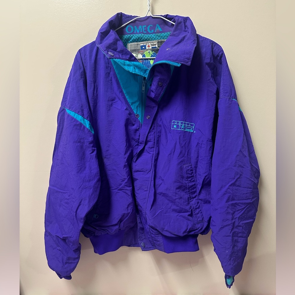 Omega Purple and Teal Ski Jacket